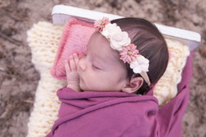 shooting photo d'un bébé qui dort